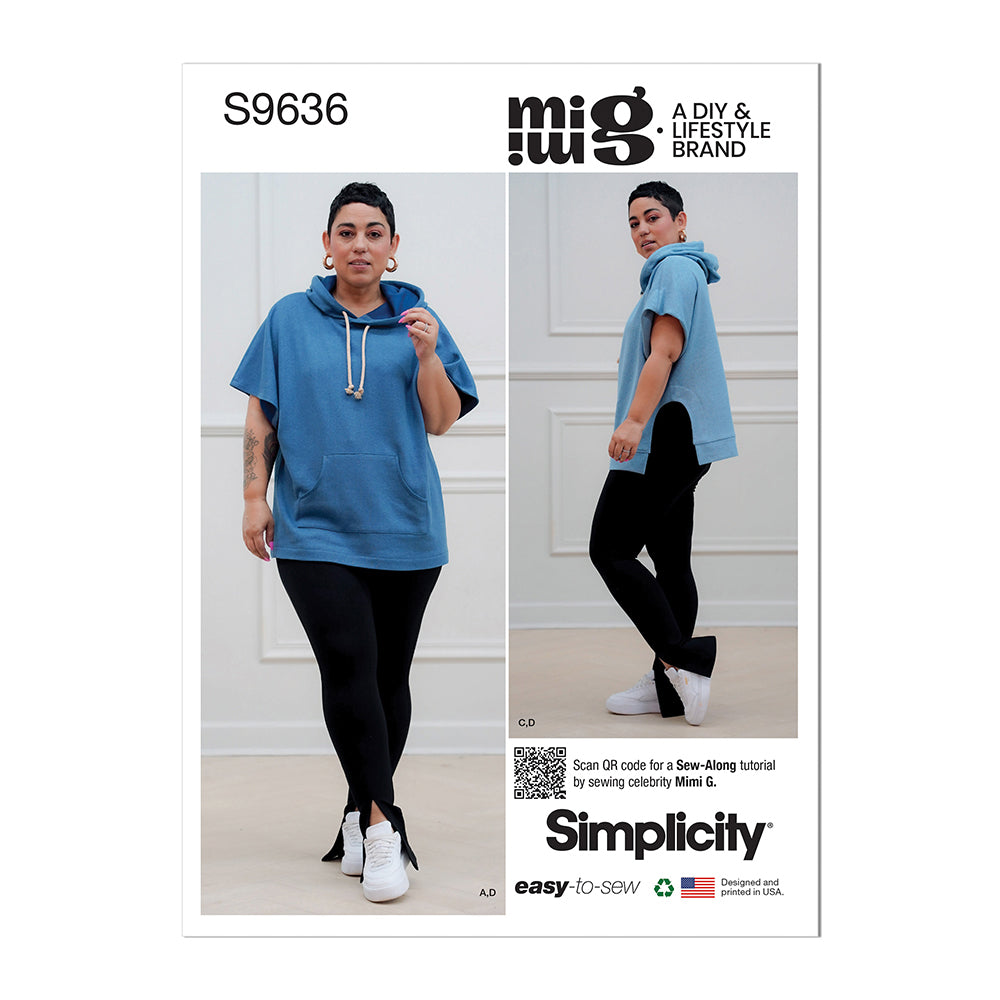 SIMPLICITY S9636 Misses' Hoodies And Leggings By Mimi G