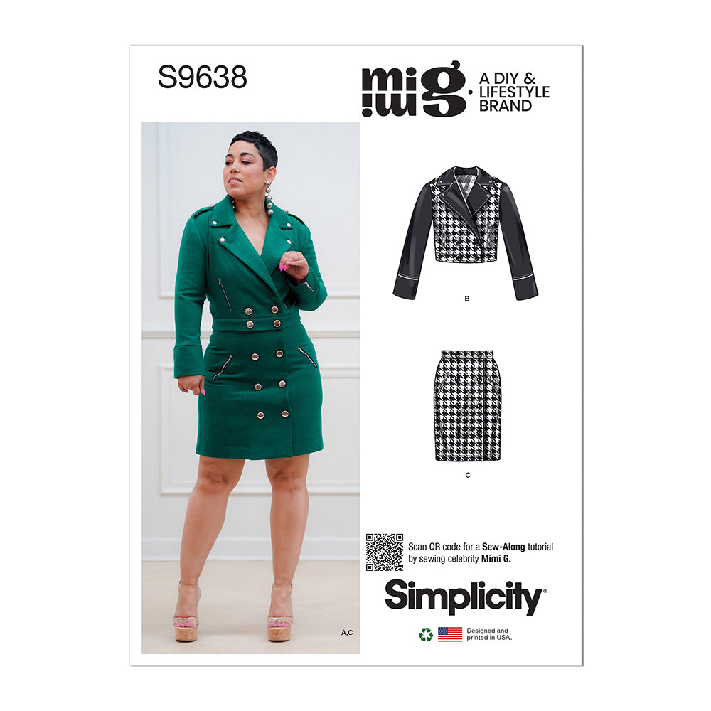 SIMPLICITY S9638 Misses' Jacket And Skirt By Mimi G