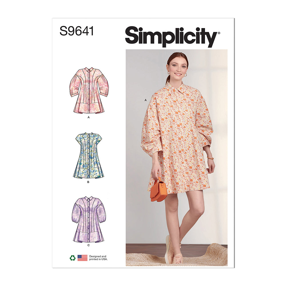 SIMPLICITY S9641 Misses' Button-Down Dress
