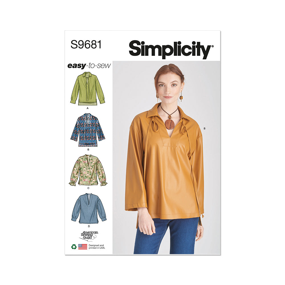 SIMPLICITY S9681 Misses And Women’s Pull-Over Top