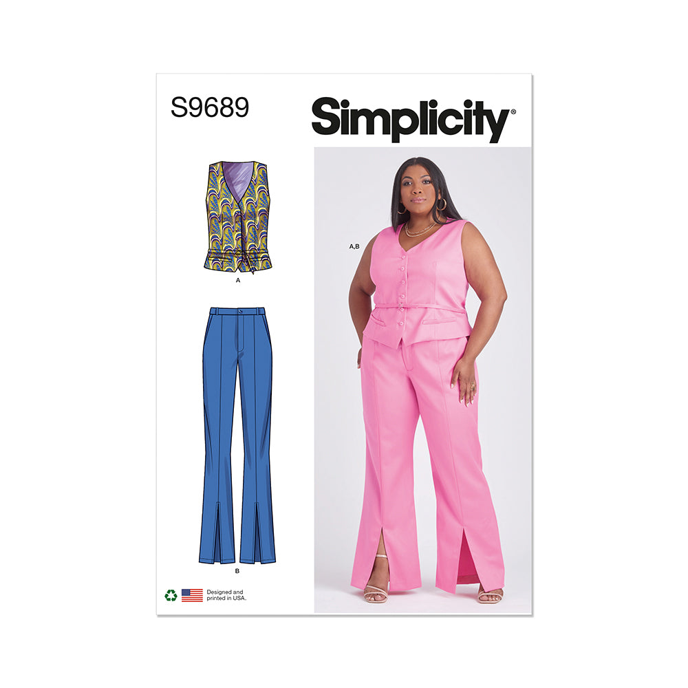 SIMPLICITY S9689 Misses And Women’s Vest And Pants