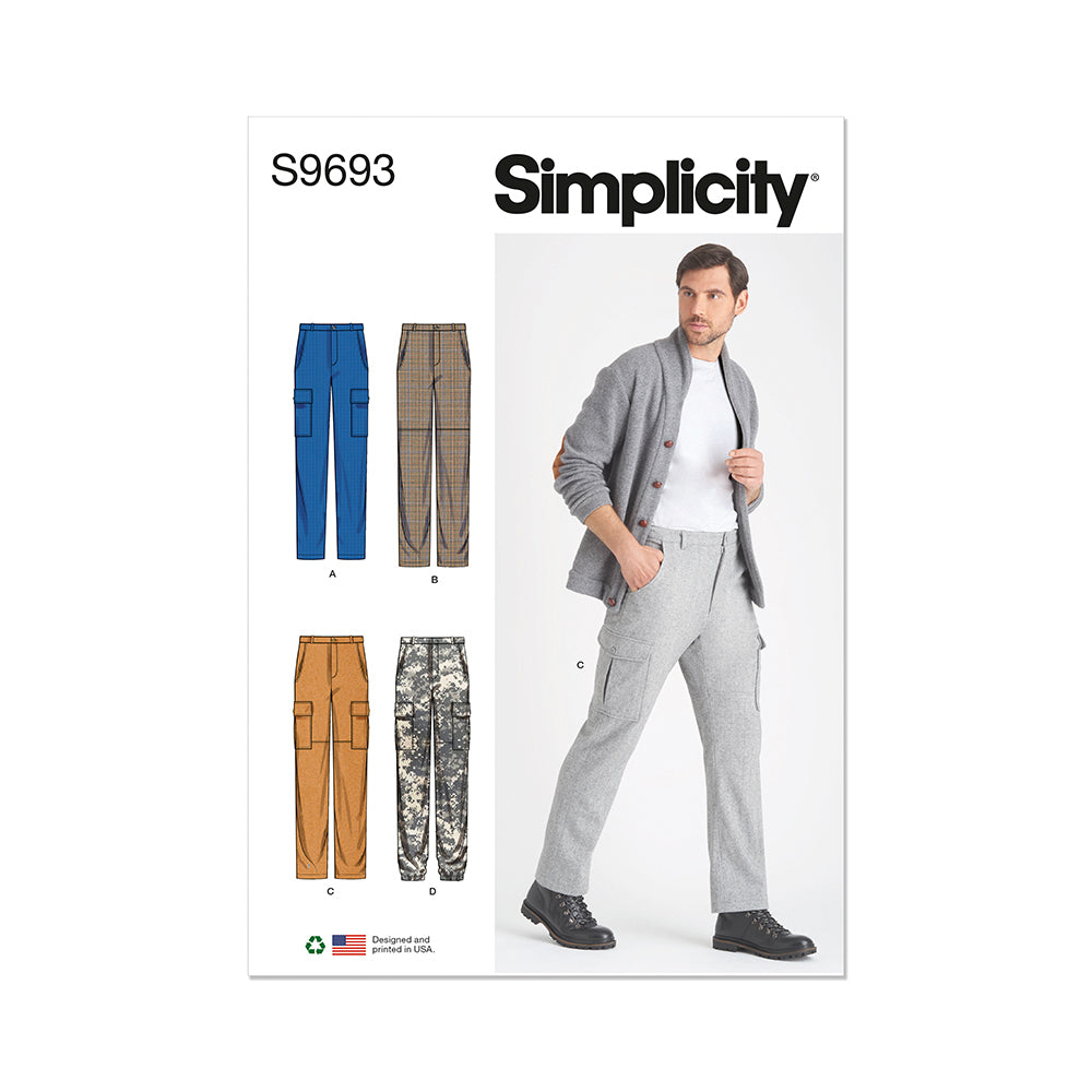 SIMPLICITY S9693 Men’s Cargo Pants