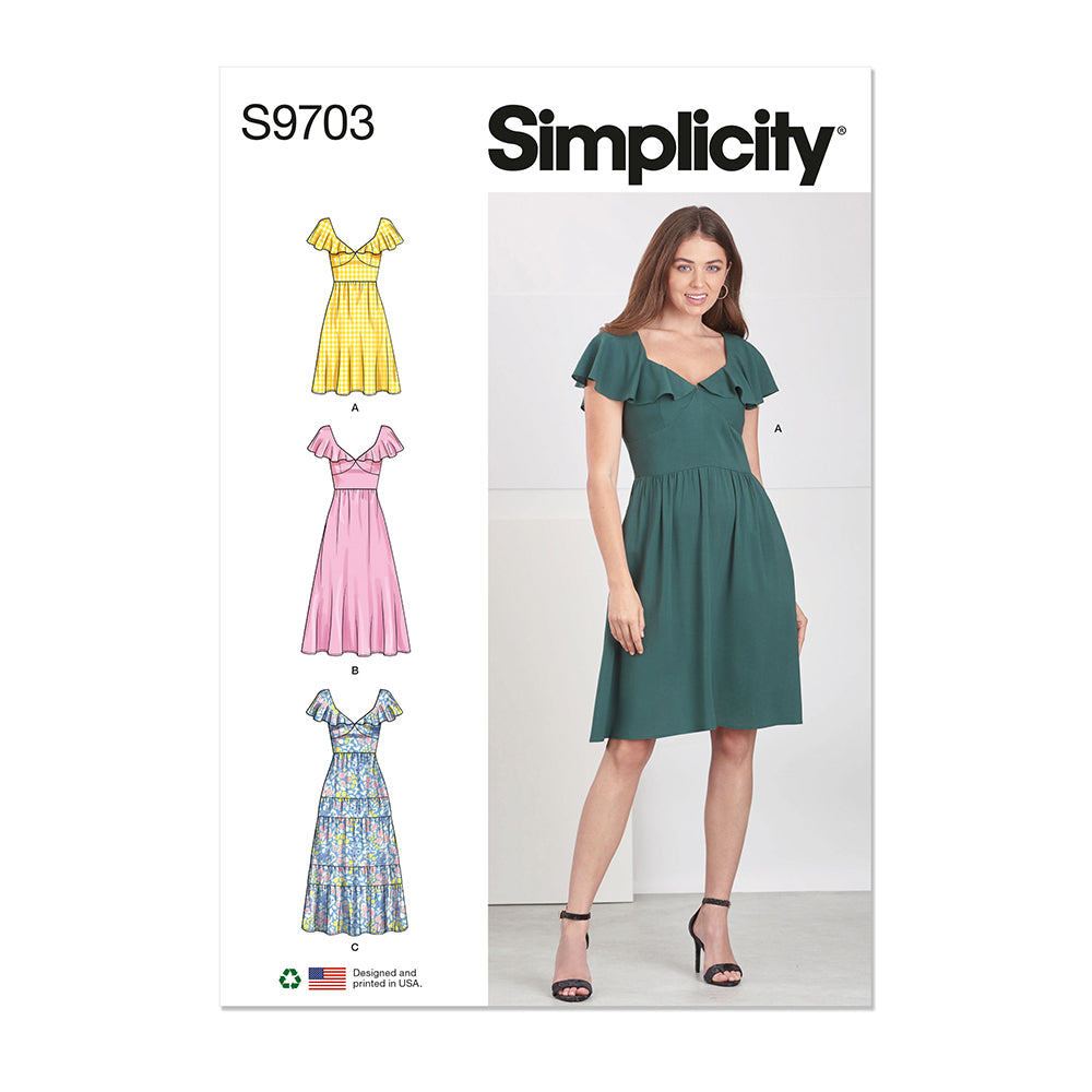 SIMPLICITY S9703 Misses' Dress