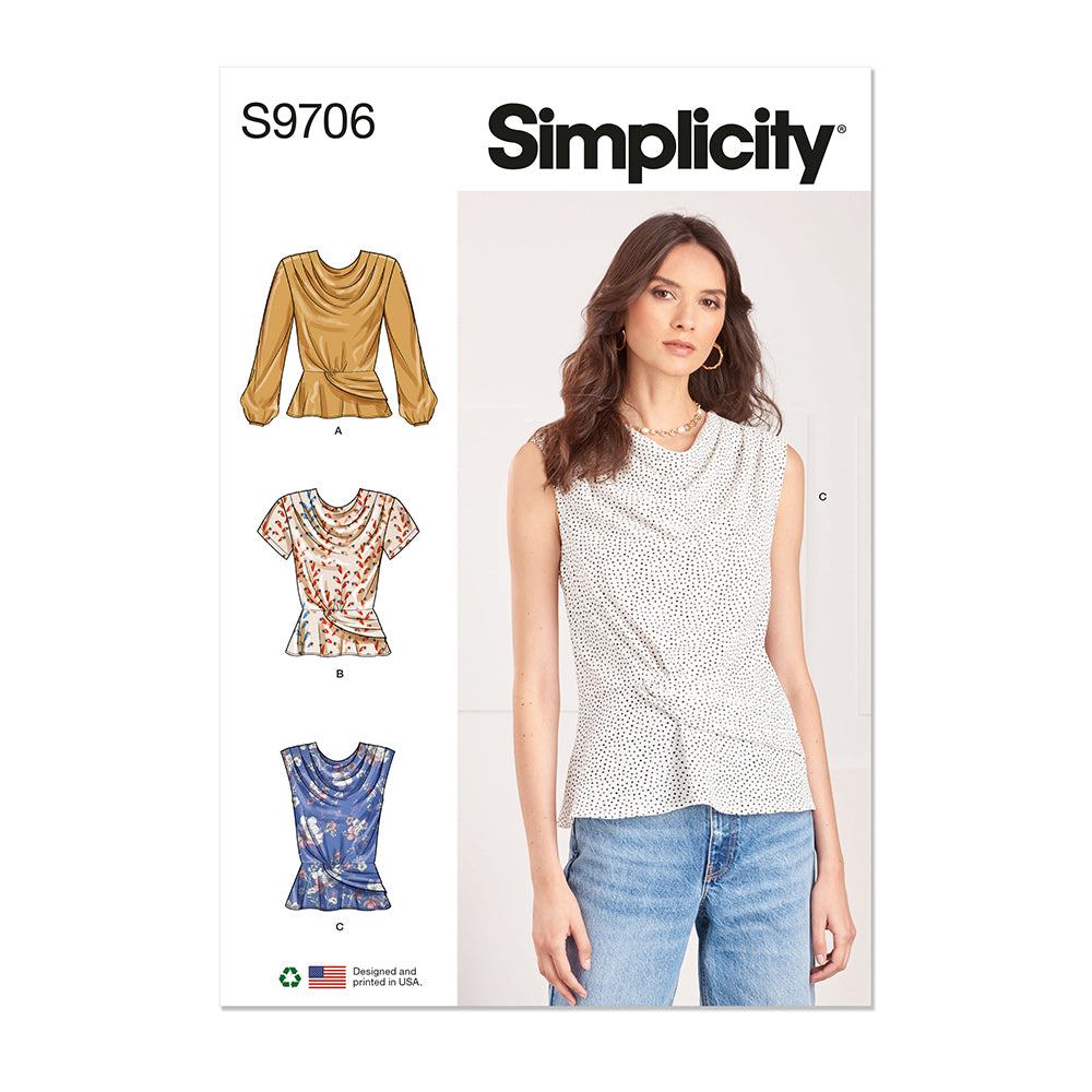 SIMPLICITY S9706 Misses' Top