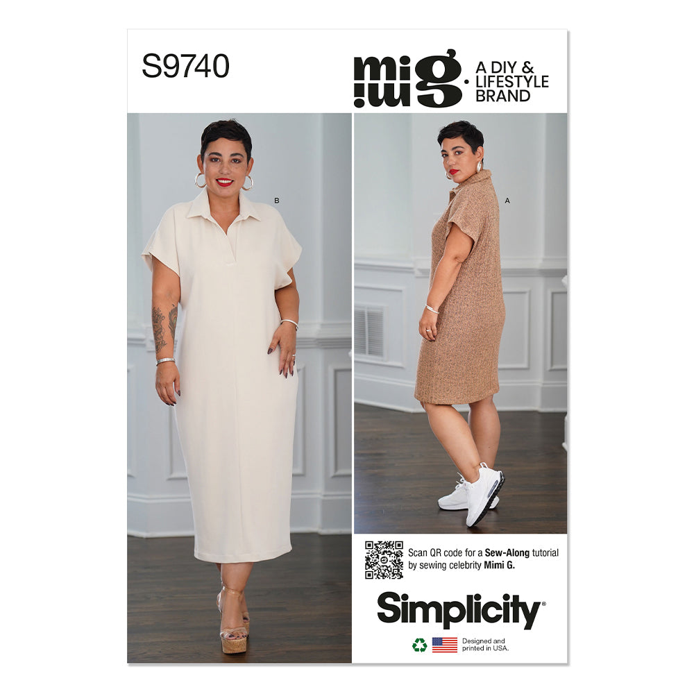 SIMPLICITY S9740 Misses' Knit Dress In Two Lengths By Mimi G Style