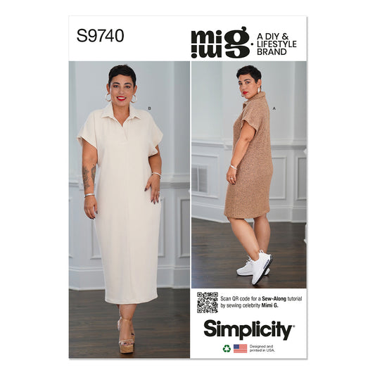 SIMPLICITY S9740 Misses' Knit Dress In Two Lengths By Mimi G Style
