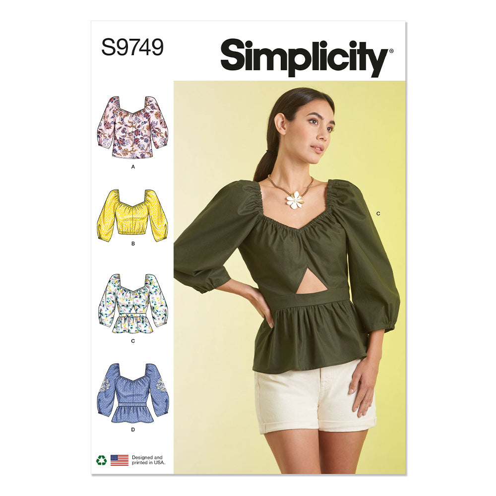 SIMPLICITY S9749 Misses' Top