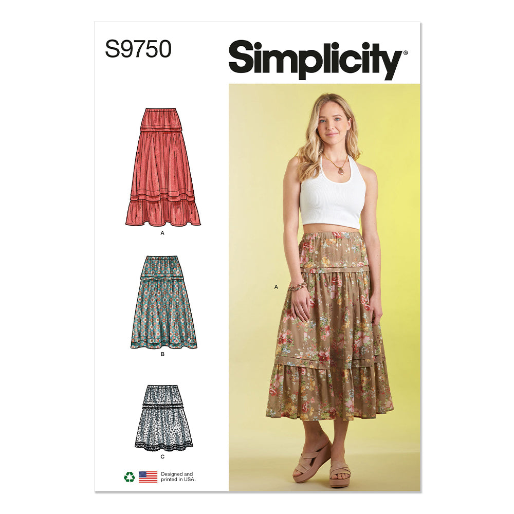 SIMPLICITY S9750 Misses' Skirt In Three Lengths