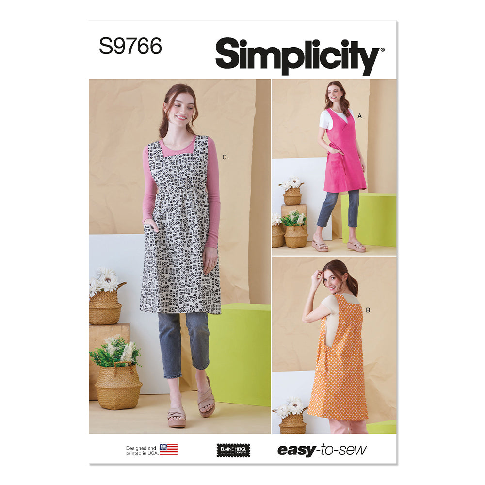 SIMPLICITY S9766 Misses' Tabard Aprons By Elaine Heigl Designs