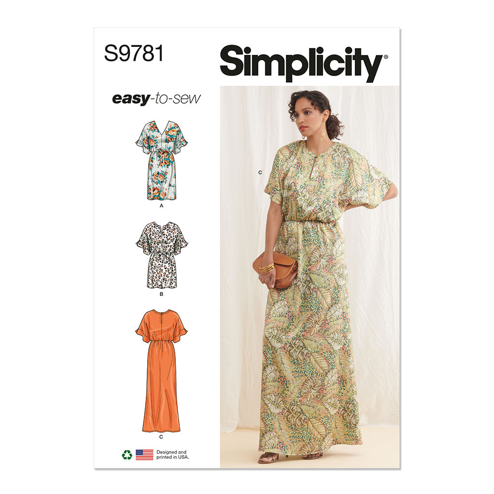 SIMPLICITY S9781 Misses' Dress