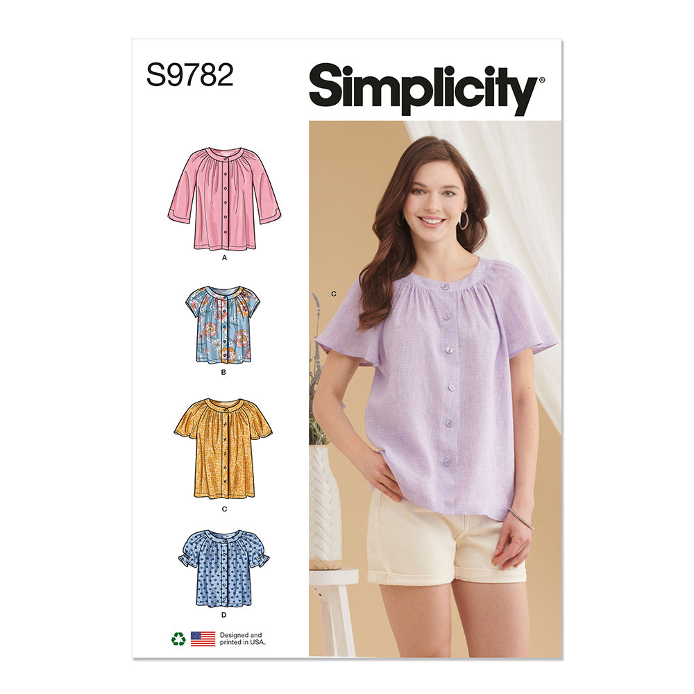 SIMPLICITY S9782 Misses' Top