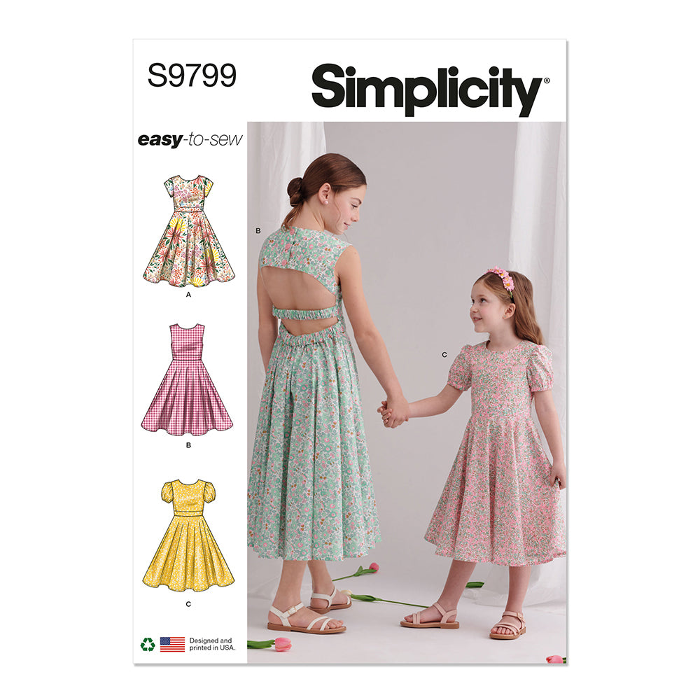 SIMPLICITY S9799 Children And Girls' Dress