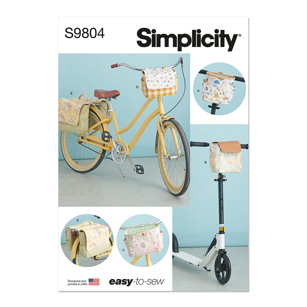 SIMPLICITY S9804 Bicycle Baskets, Bags And Panniers