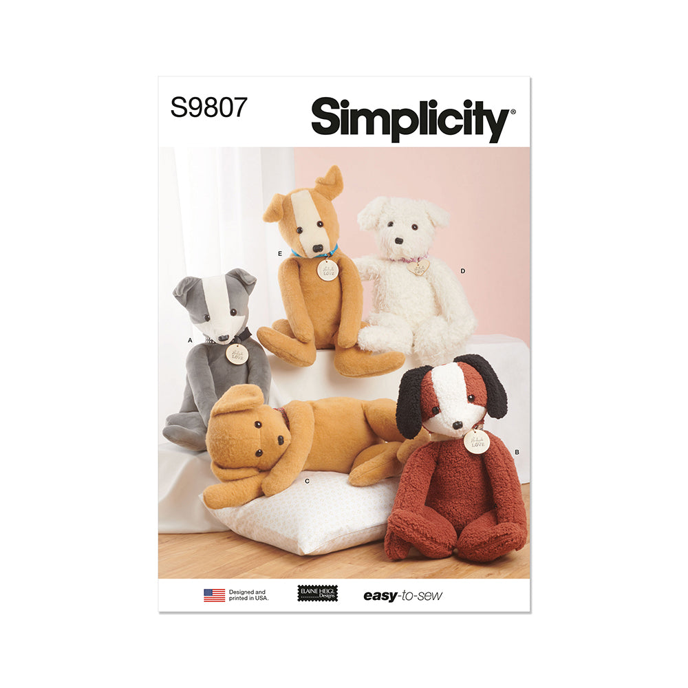 SIMPLICITY S9807 Poseable Plush Animal