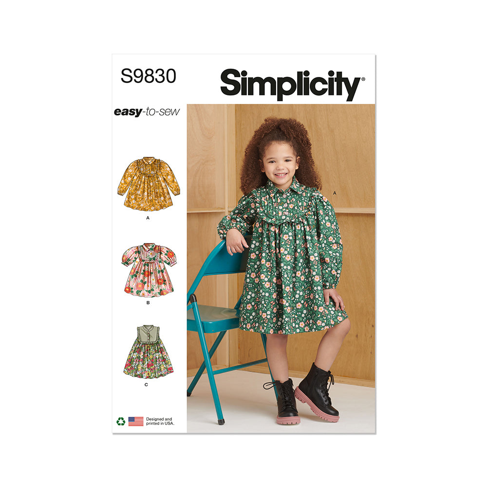 SIMPLICITY S9830 Children’s Dress