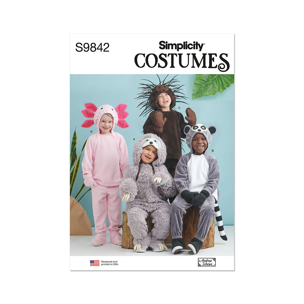 SIMPLICITY S9842 Children Animal Costume