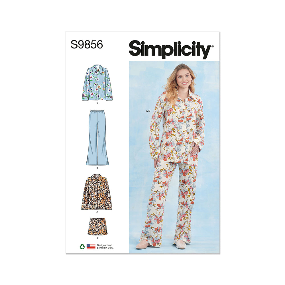 SIMPLICITY S9856 Misses' Sleepwear