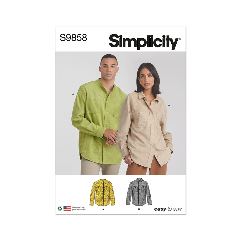 SIMPLICITY S9858 Unisex Shirts
