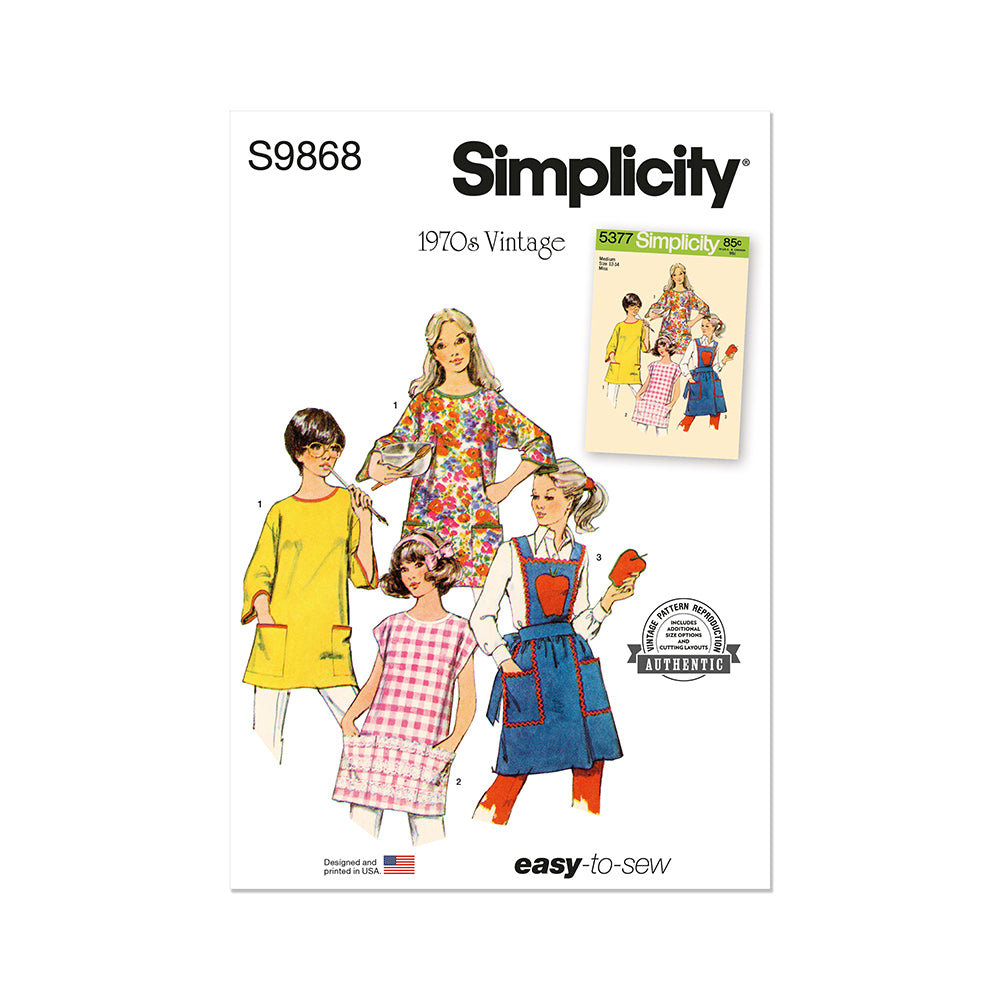 SIMPLICITY S9868 Aprons and Potholder