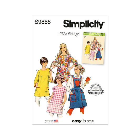 SIMPLICITY S9868 Aprons and Potholder