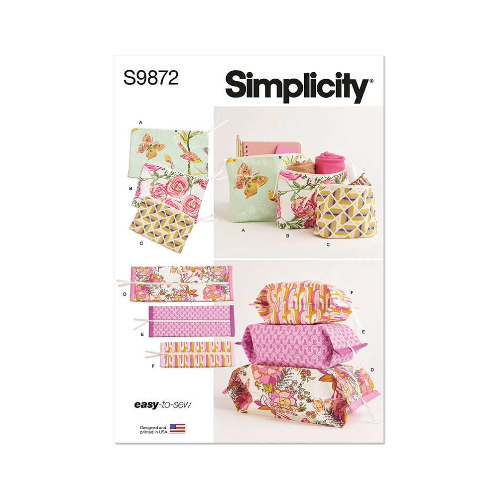 SIMPLICITY S9872 Zipper Cases