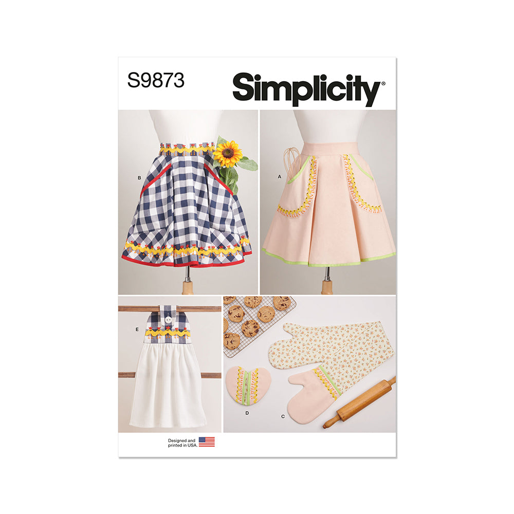 SIMPLICITY S9873 Apron and Kitchen Accessories