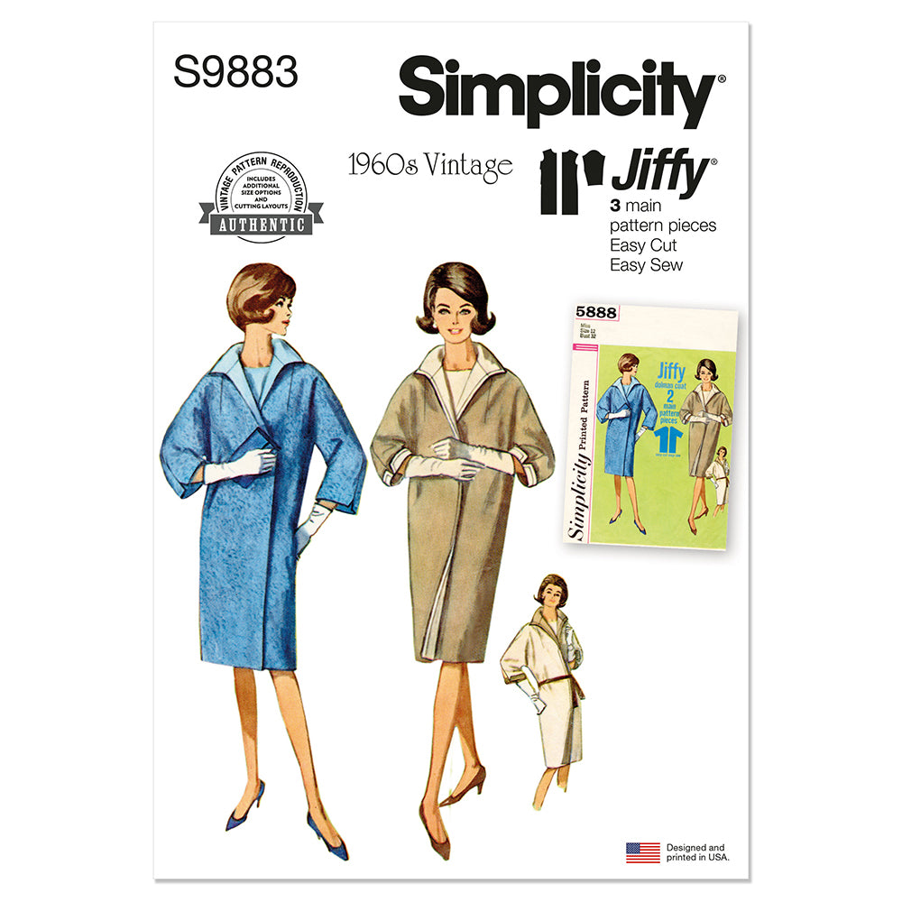 SIMPLICITY S9883 Misses' Reversible Coat