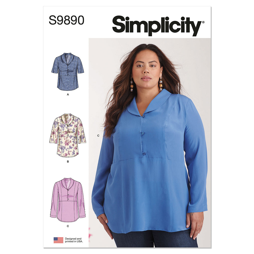 SIMPLICITY S9890 Women's Tops