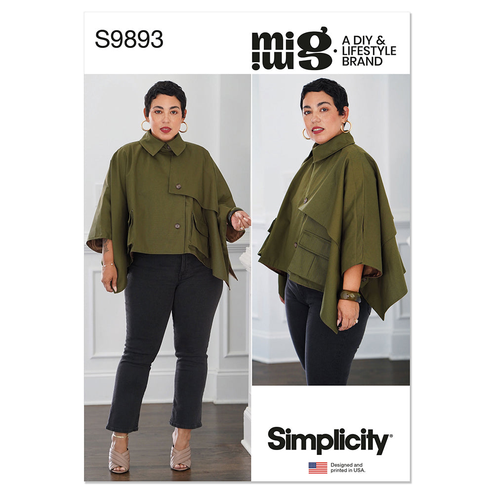 SIMPLICITY S9893 Misses' Cape