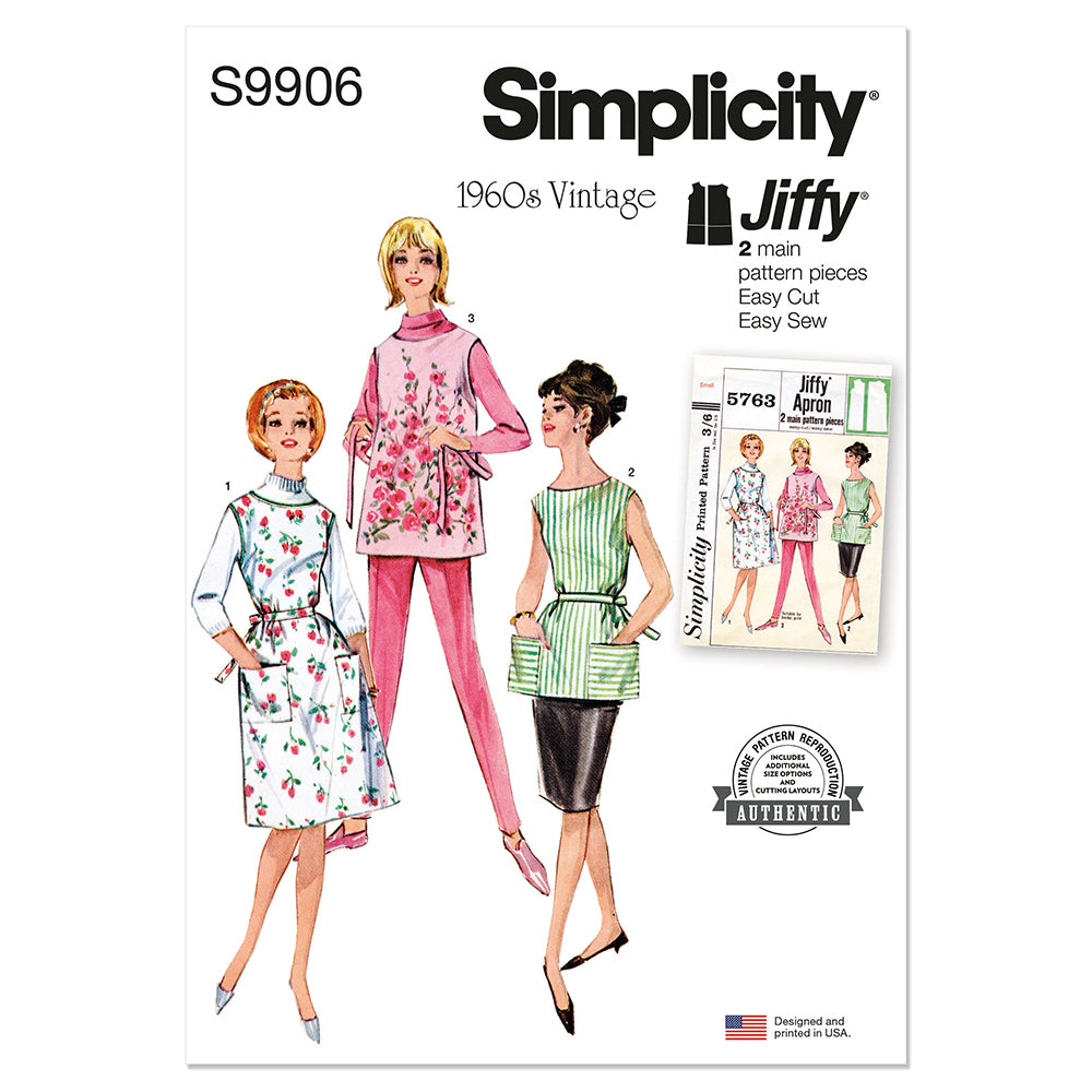 SIMPLICITY S9906 Misses' Apron In Two Lengths