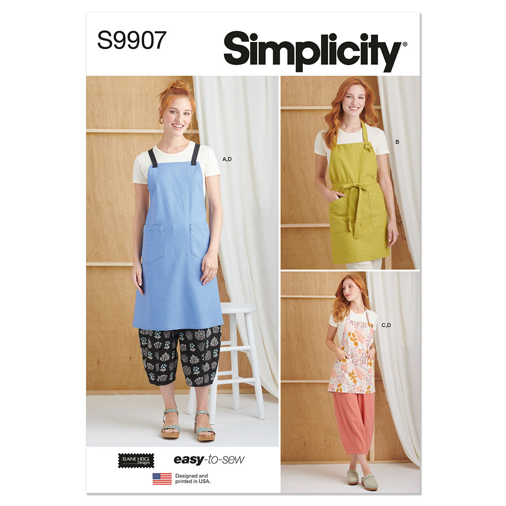 SIMPLICITY S9907 Misses' Aprons And Pants