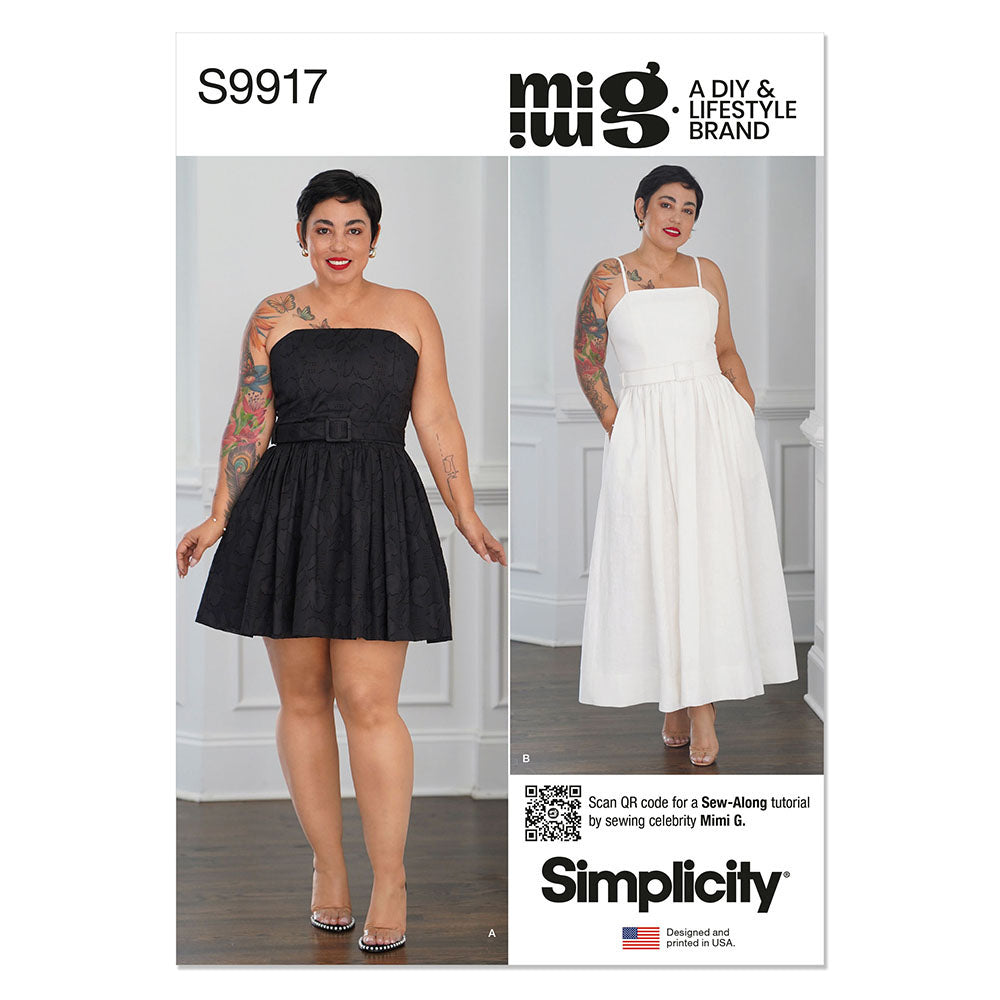 SIMPLICITY S9917 Misses' Dresses And Belt
