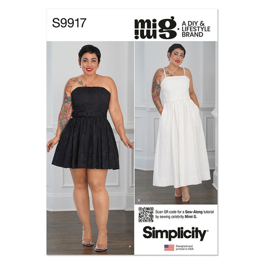 SIMPLICITY S9917 Misses' Dresses And Belt