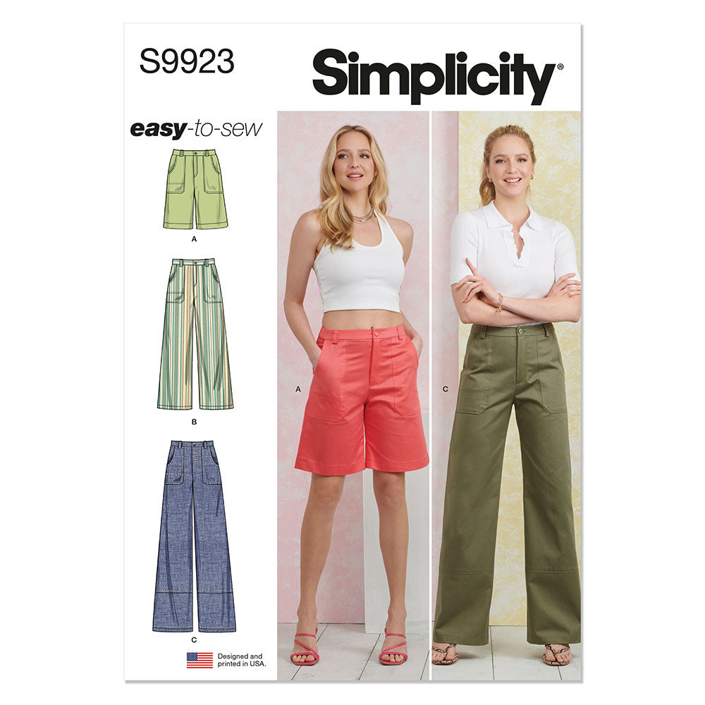 SIMPLICITY S9923 Misses' Pants In Two Lengths And Shorts