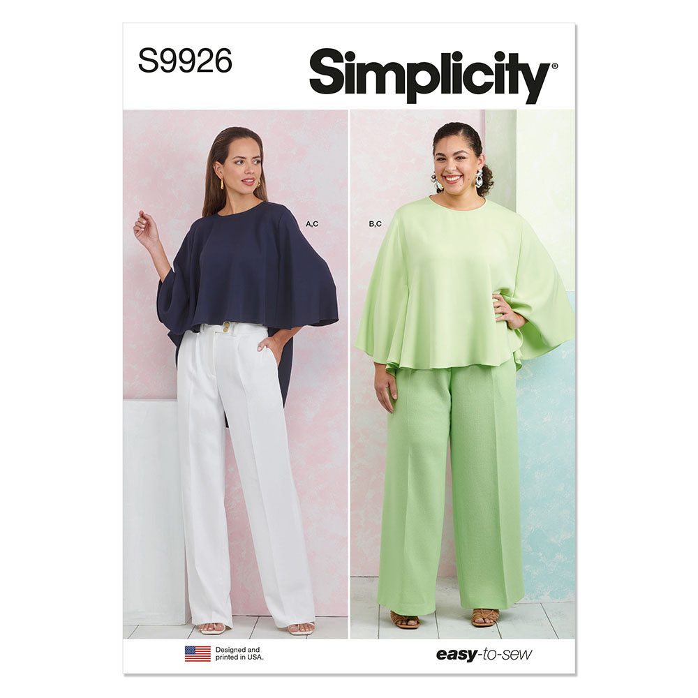 SIMPLICITY S9926 Misses' And Women'S Tops And Pants