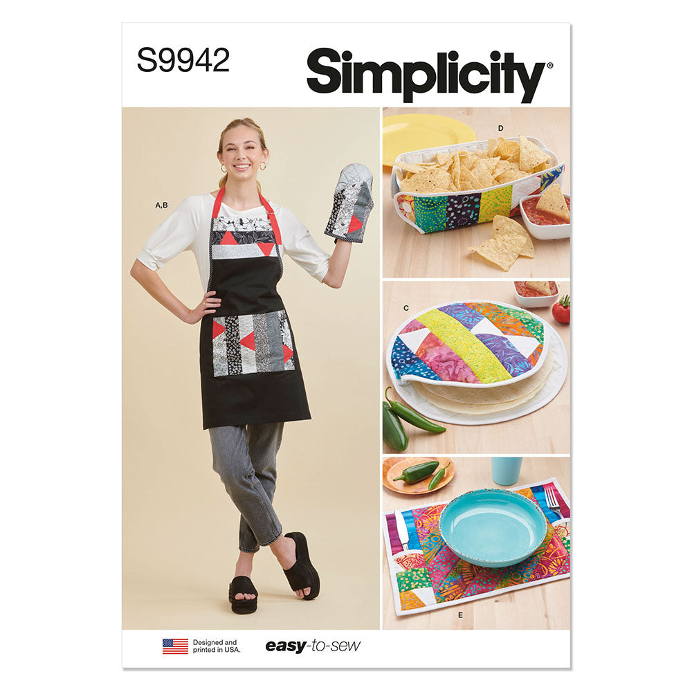 SIMPLICITY EASY-TO-SEW S9942 Kitchen Accessories by Carla Reiss Design