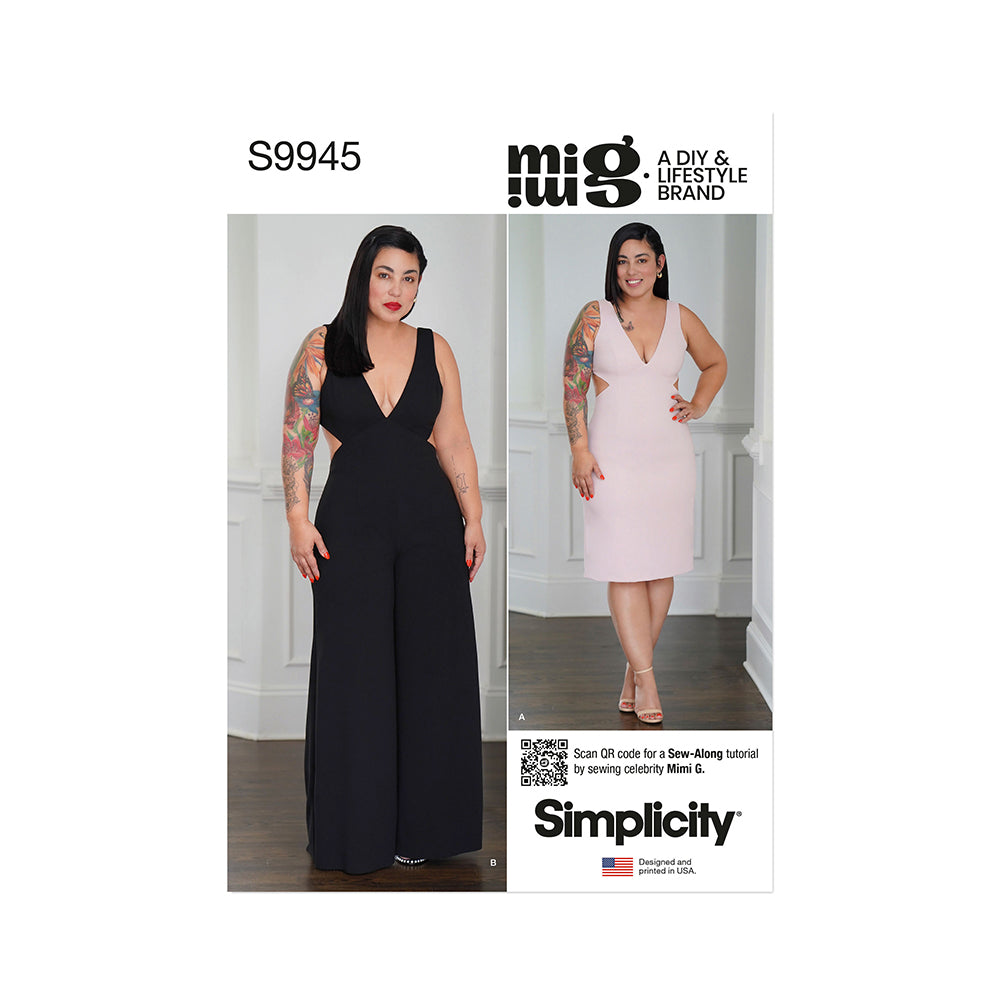 SIMPLICITY S9945 Misses' Dress and Jumpsuit by Mimi G Style