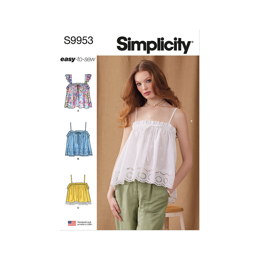 SIMPLICITY S9953 Misses' Tops