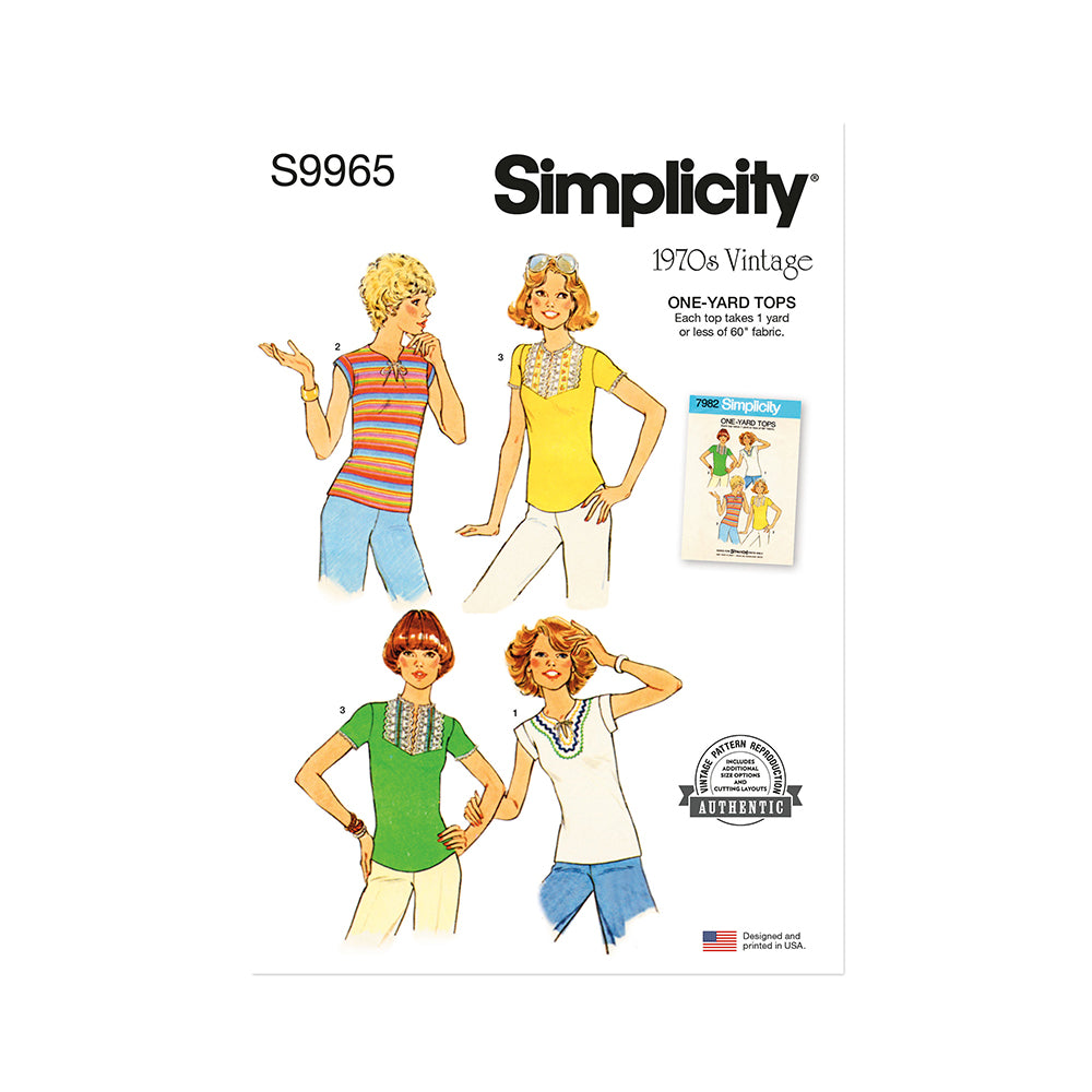SIMPLICITY S9965 Misses' Knit Tops