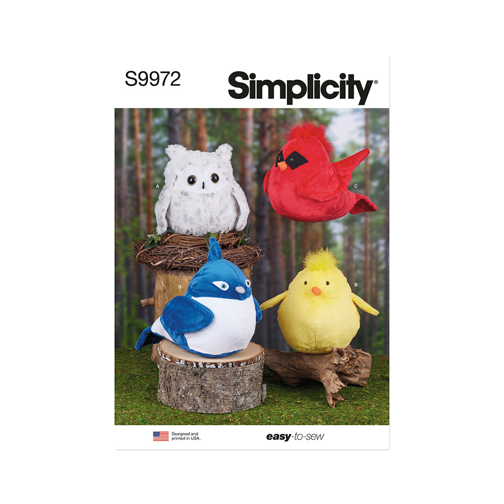 SIMPLICITY S9972 Plush Birds