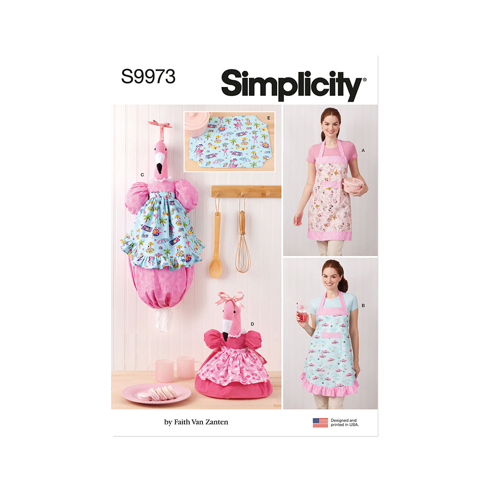 SIMPLICITY S9973 Aprons and Kitchen Décor by Faith Van Zanten