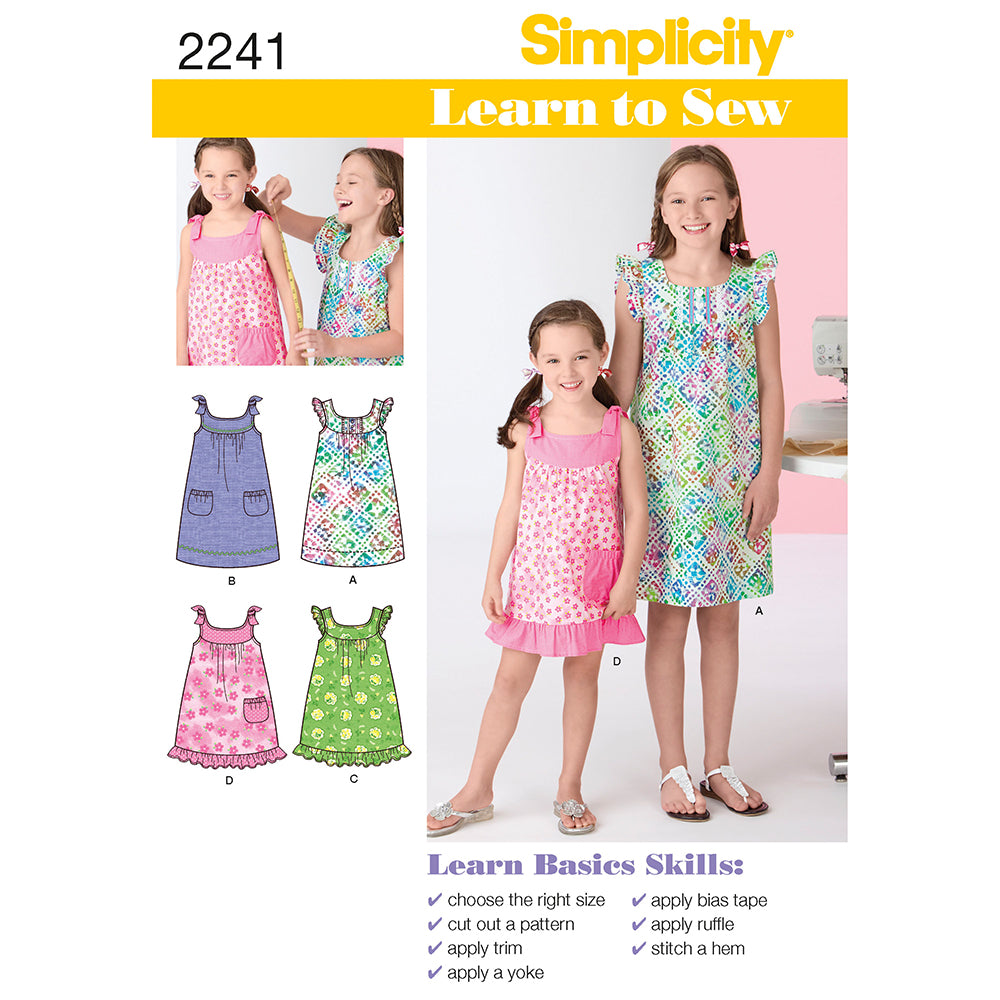 SIMPLICITY 2241 Girls' Dress