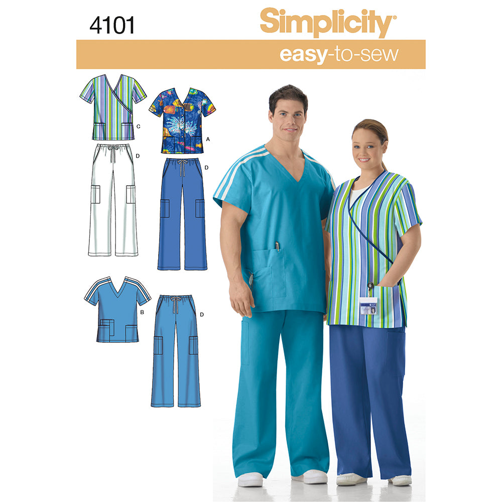 SIMPLICITY 4101 Unisex Scrubs