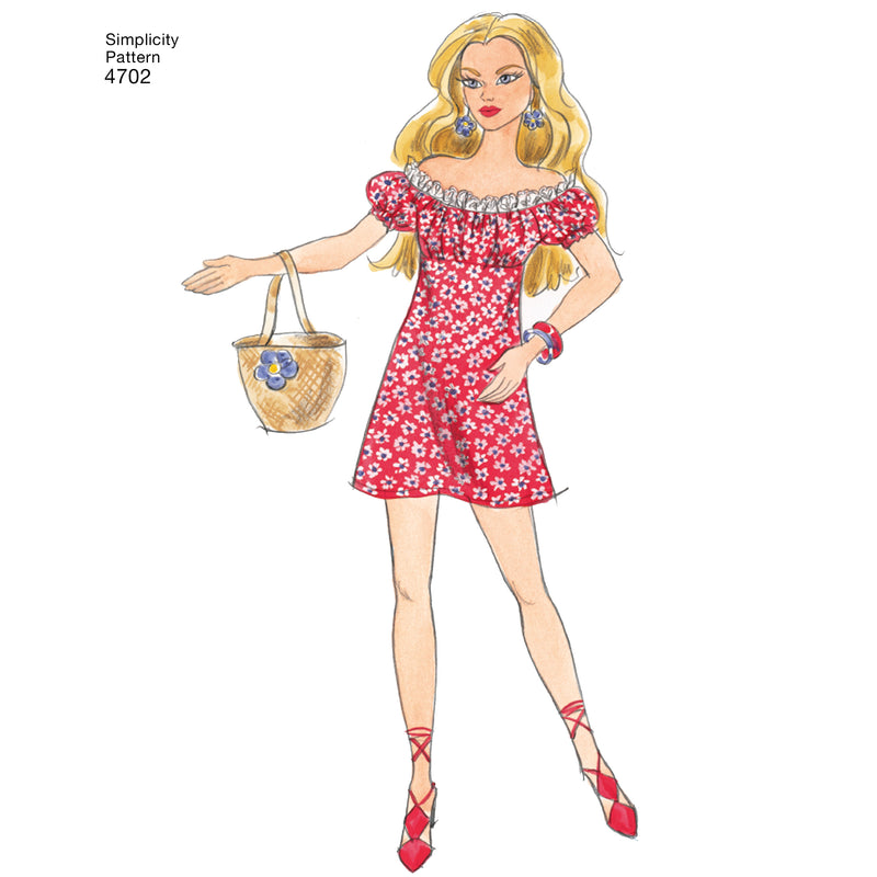 SIMPLICITY 4702 Doll Clothes