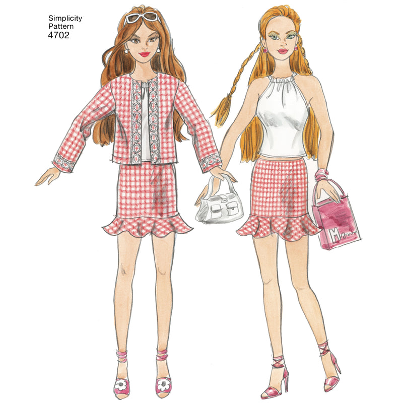 SIMPLICITY 4702 Doll Clothes