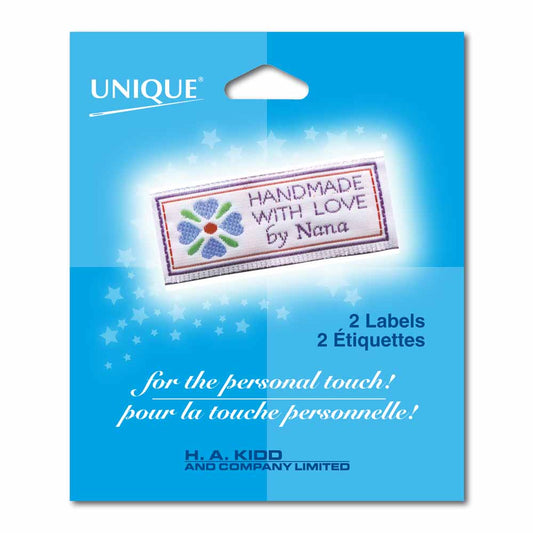 UNIQUE Woven Label – Handmade with Love – White