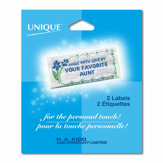 UNIQUE Love Label – Made with Love by Your Favorite Aunt
