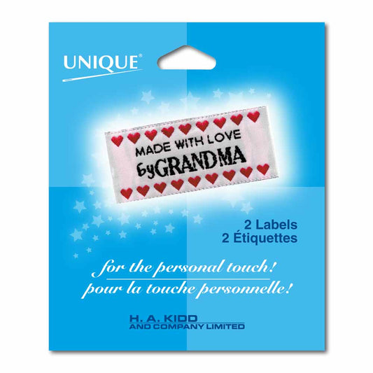 UNIQUE Love Label – Made with Love by Grandma