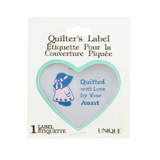 UNIQUE Love Label – Quilted with Love by Your Aunt