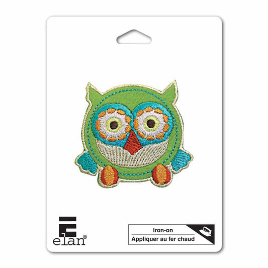 ELAN Motif - Green Owl - 60mm